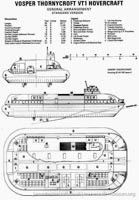 Vosper-Thornycroft VT1 diagrams -   (submitted by The <a href='http://www.hovercraft-museum.org/' target='_blank'>Hovercraft Museum Trust</a>).